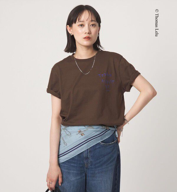 UNITED ARROWS green label relaxing「【別注】＜Thomas Lelu＞サインアート 半袖 Tシャツ カットソー」|Tシャツ・カットソー|