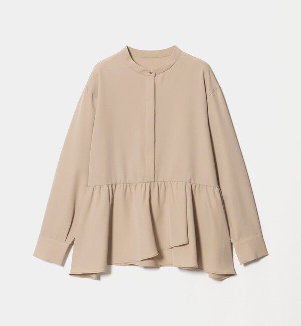 UNITED ARROWS green label relaxing「ツイル ペプラム ブラウス マシンウォッシャブル ストレッチ」|シャツ・ブラウス|