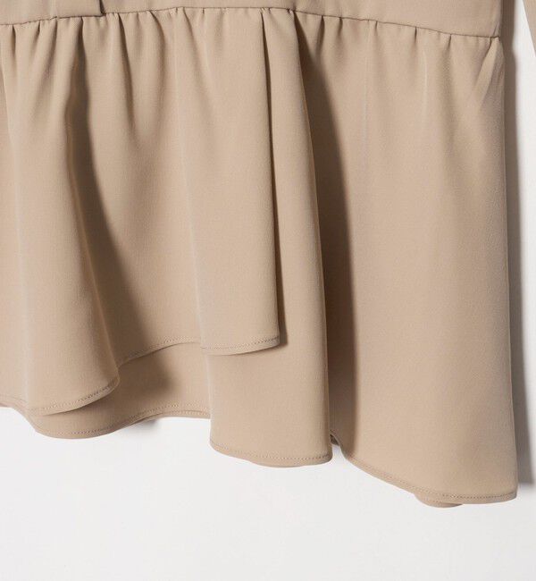 UNITED ARROWS green label relaxing「ツイル ペプラム ブラウス マシンウォッシャブル ストレッチ」|シャツ・ブラウス|