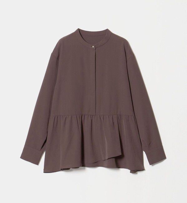 UNITED ARROWS green label relaxing「ツイル ペプラム ブラウス マシンウォッシャブル ストレッチ」|シャツ・ブラウス|