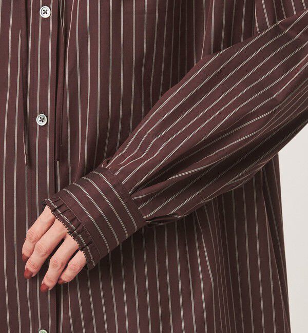 UNITED ARROWS green label relaxing「［size SHORTあり］フリルネック 2WAY ブラウス」|シャツ・ブラウス|