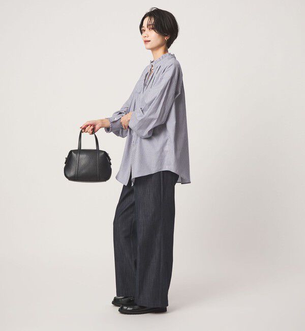 UNITED ARROWS green label relaxing「［size SHORTあり］フリルネック 2WAY ブラウス」|シャツ・ブラウス|