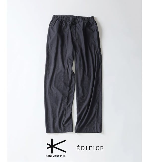 EDIFICE「《予約》Kanemasa Phil. (カネマサ フィル) 別注 36G Wool Fulling パンツ」|スラックス|グレーA
