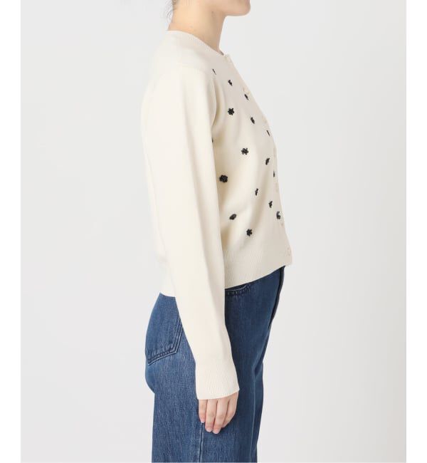 U by SPICK&SPAN「《予約》ビジューニットカーディガン」|カーディガン|