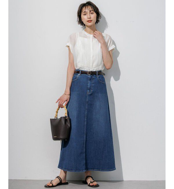 23区「【WEB&一部店舗限定】レースピンタック フレンチスリーブ ブラウス」|シャツ・ブラウス|