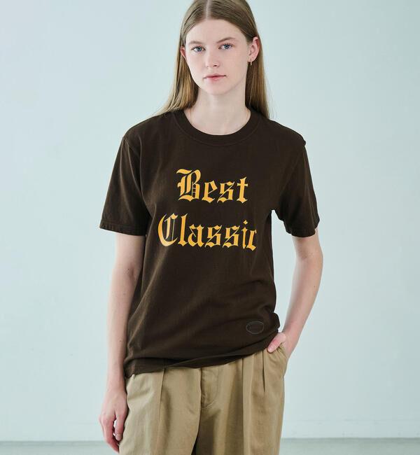  「TANGTANG | 〈別注〉 半袖Tシャツ STATE BEST CLASSIC BROWN WOMEN」|Tシャツ・カットソー|