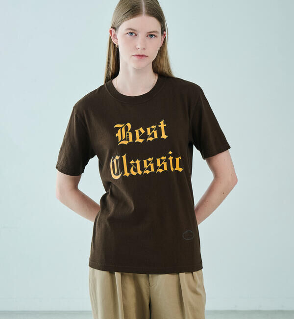  「TANGTANG | 〈別注〉 半袖Tシャツ STATE BEST CLASSIC BROWN WOMEN」|Tシャツ・カットソー|