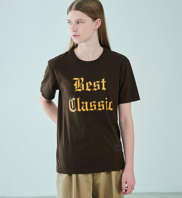  「TANGTANG | 〈別注〉 半袖Tシャツ STATE BEST CLASSIC BROWN WOMEN」|Tシャツ・カットソー|