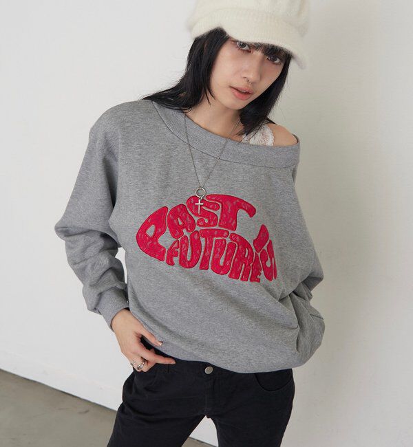  「デフォルメロゴレーススウェット」|Tシャツ・カットソー|