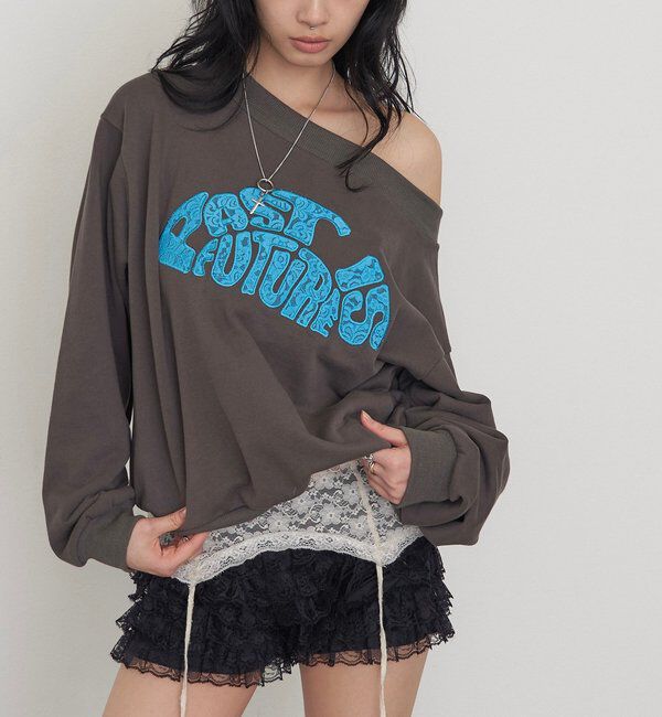  「デフォルメロゴレーススウェット」|Tシャツ・カットソー|