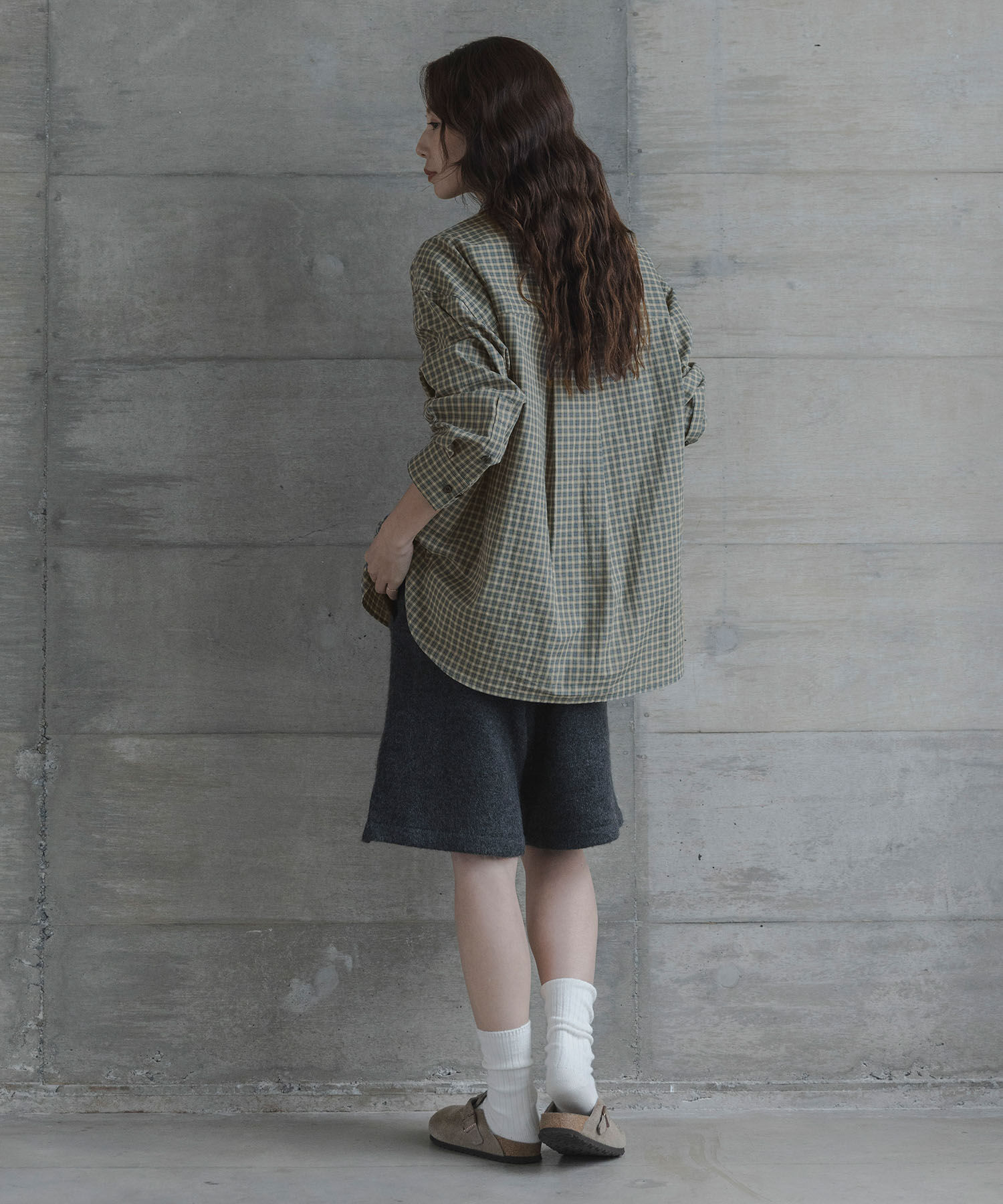 Sonny Label 「ドビーチェックアシメシャツ」|シャツ・ブラウス|
