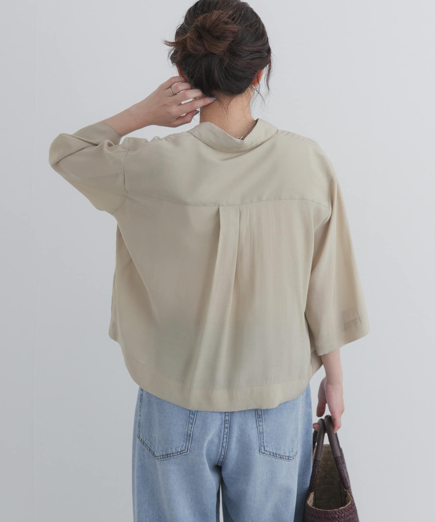 URBAN RESEARCH DOORS「ハーフスリーブショートシャツ」|シャツ・ブラウス|