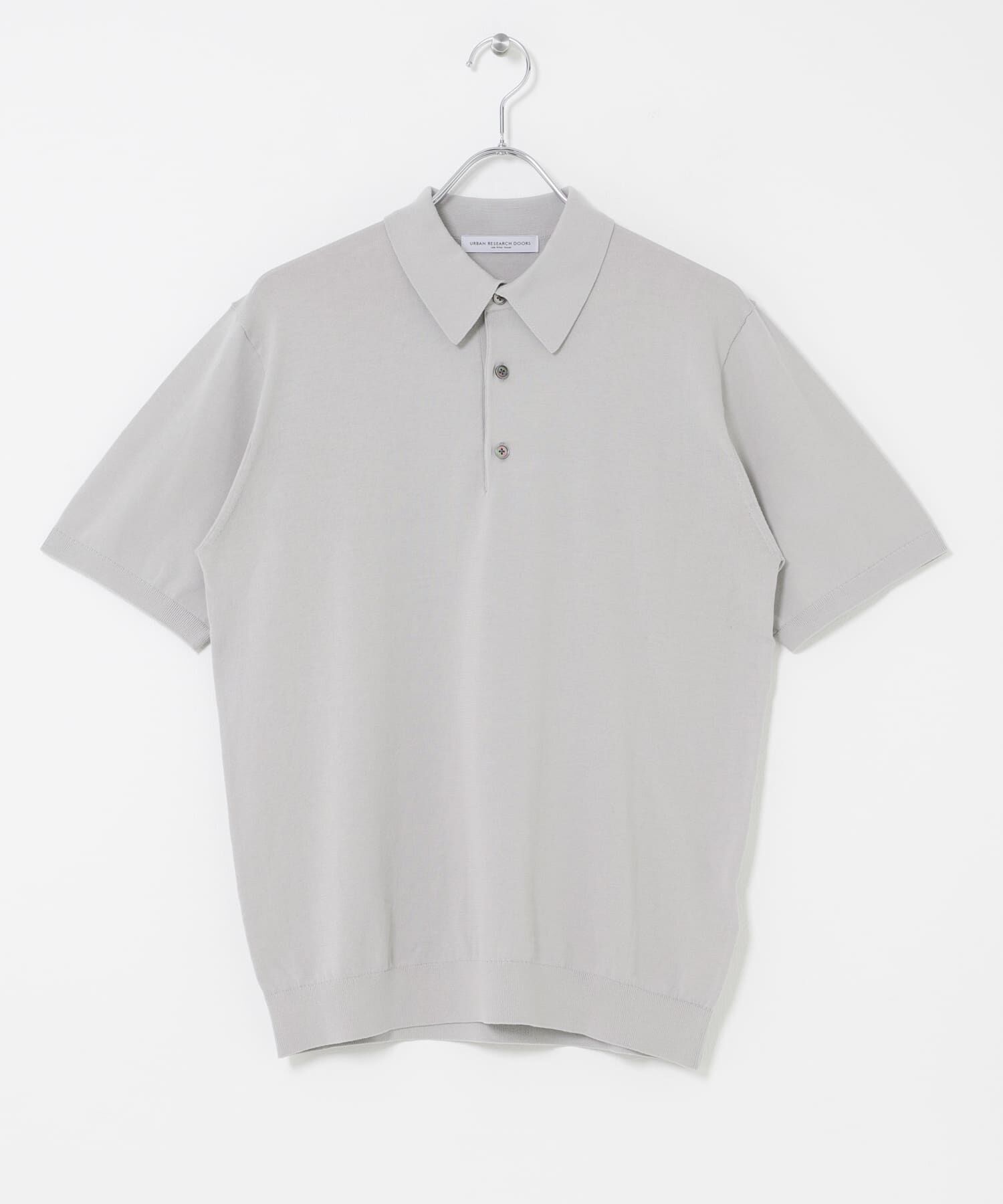 URBAN RESEARCH DOORS「LIFE STYLE TAILOR　ハイゲージ半袖ニットポロシャツ」|シャツ・ブラウス|