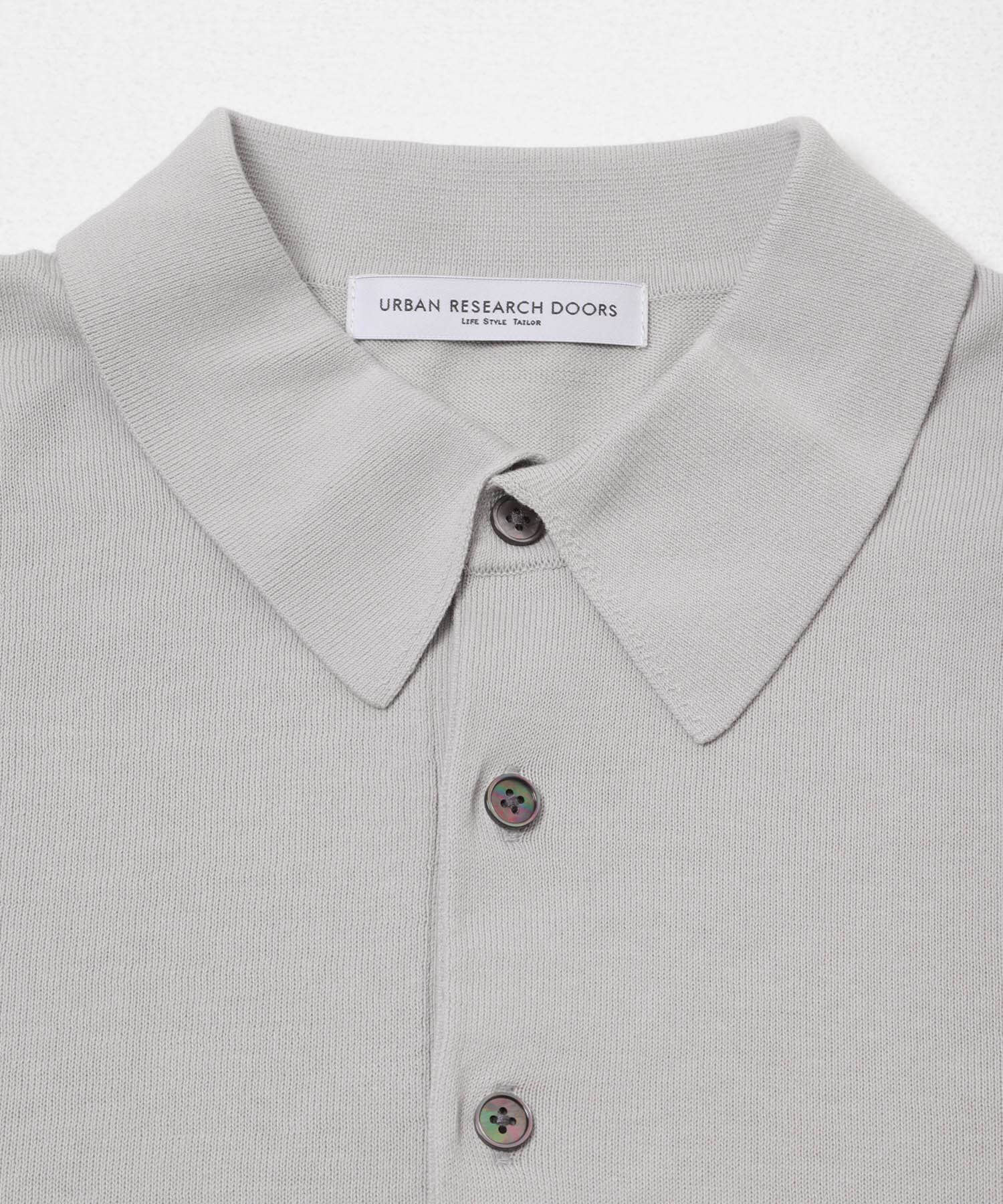 URBAN RESEARCH DOORS「LIFE STYLE TAILOR　ハイゲージ半袖ニットポロシャツ」|シャツ・ブラウス|