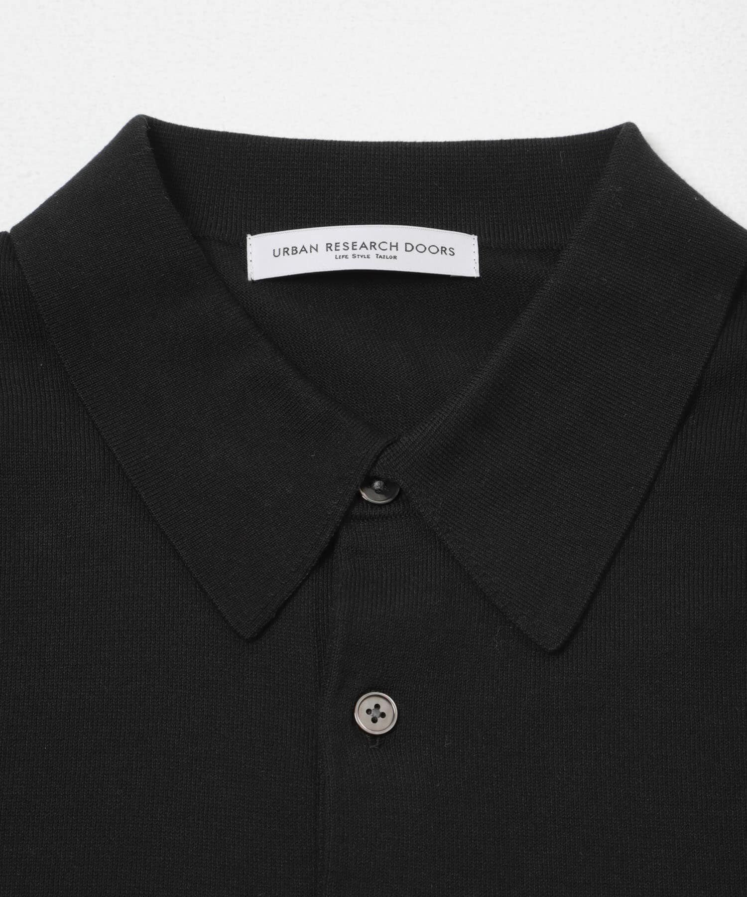 URBAN RESEARCH DOORS「LIFE STYLE TAILOR　ハイゲージ半袖ニットポロシャツ」|シャツ・ブラウス|