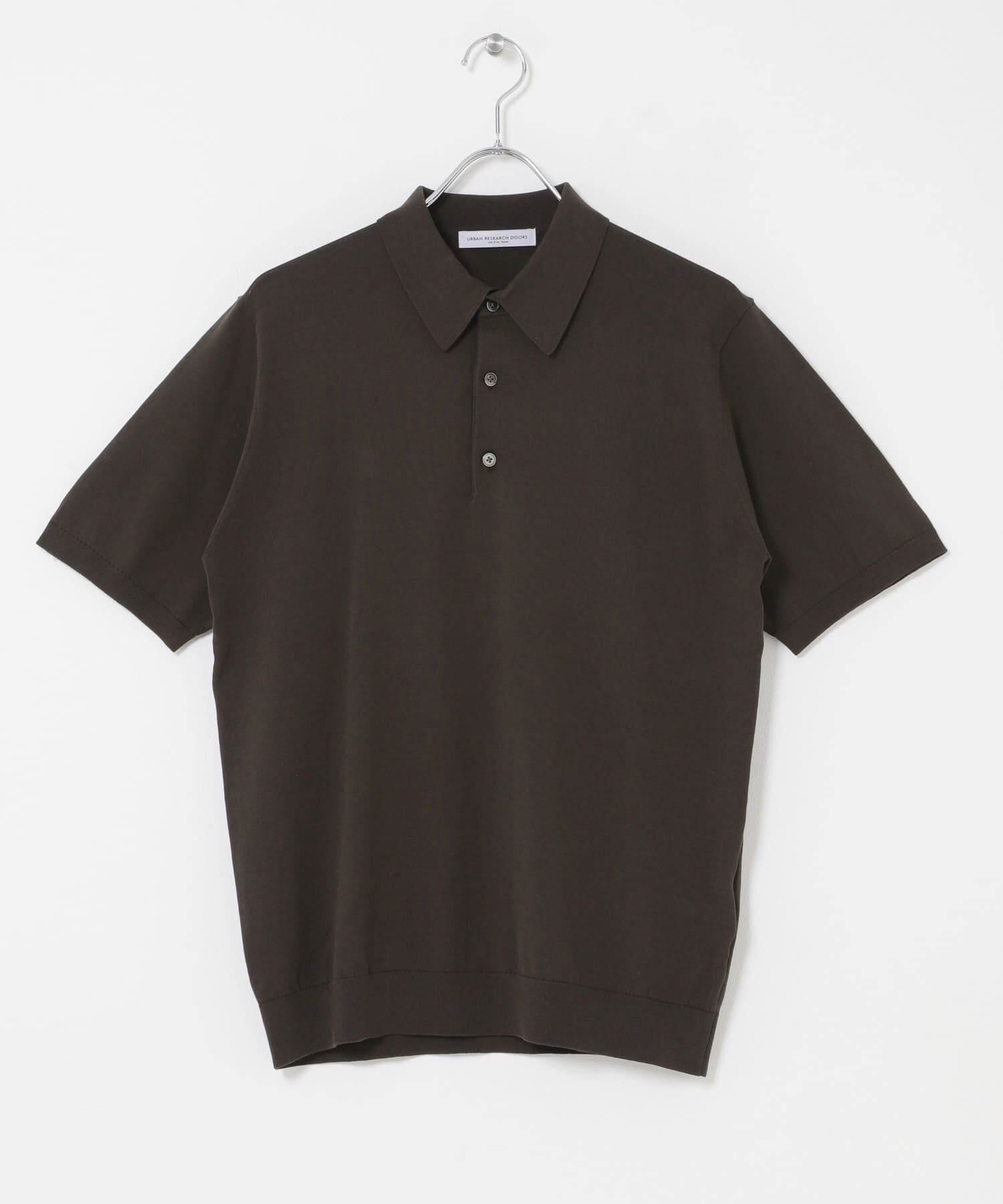 URBAN RESEARCH DOORS「LIFE STYLE TAILOR　ハイゲージ半袖ニットポロシャツ」|シャツ・ブラウス|
