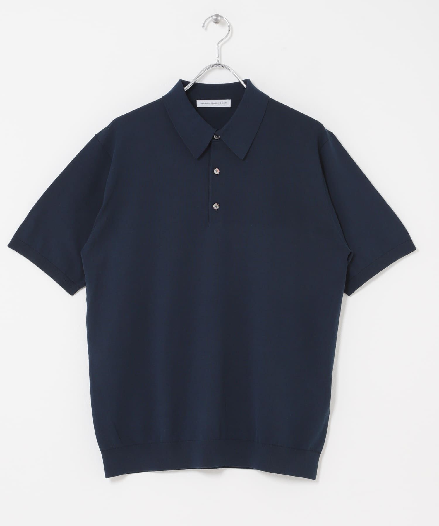 URBAN RESEARCH DOORS「LIFE STYLE TAILOR　ハイゲージ半袖ニットポロシャツ」|シャツ・ブラウス|