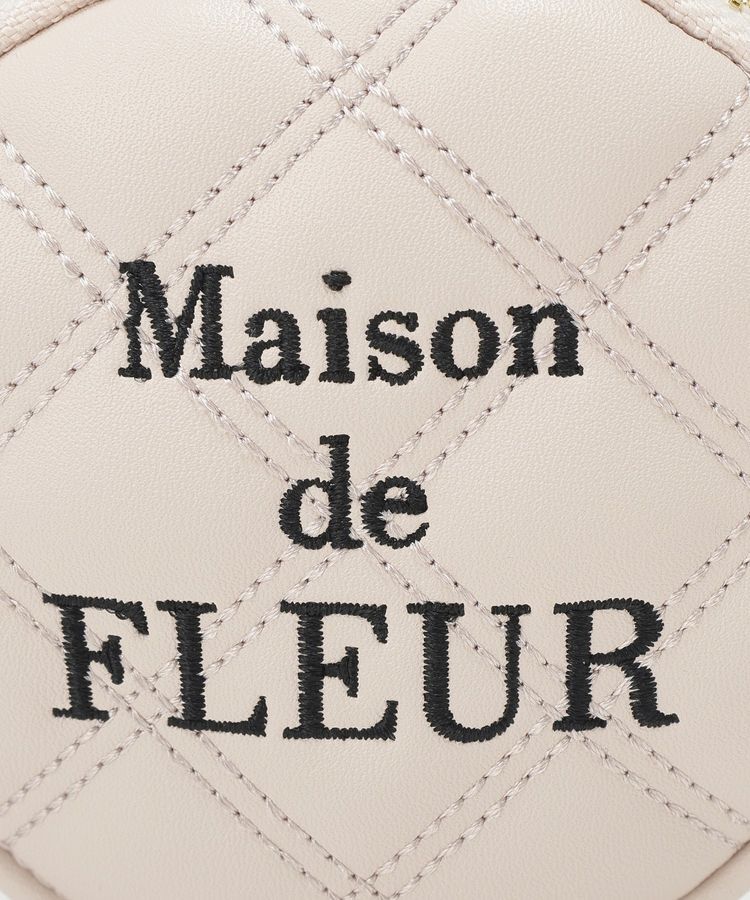 Maison de FLEUR「ラウンドキルティングコインケース」|ポーチ|