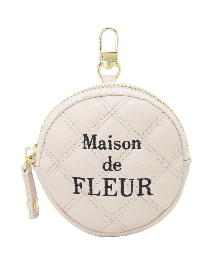 Maison de FLEUR「ラウンドキルティングコインケース」|ポーチ|