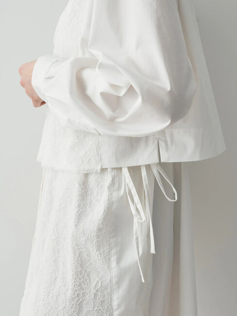 Editt by YECCA VECCA「レースドッキングシャツワンピース」|ワンピース|