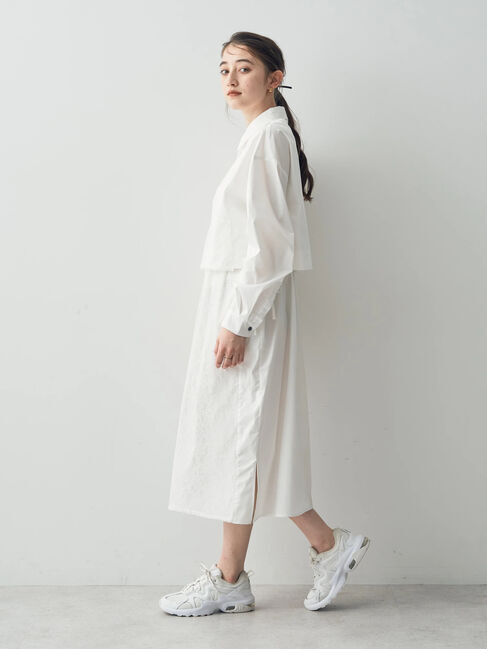 Editt by YECCA VECCA「レースドッキングシャツワンピース」|ワンピース|