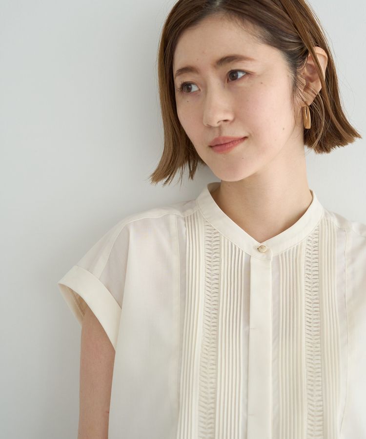 YECCA VECCA「スモッキングピンタックシャツ」|シャツ・ブラウス|