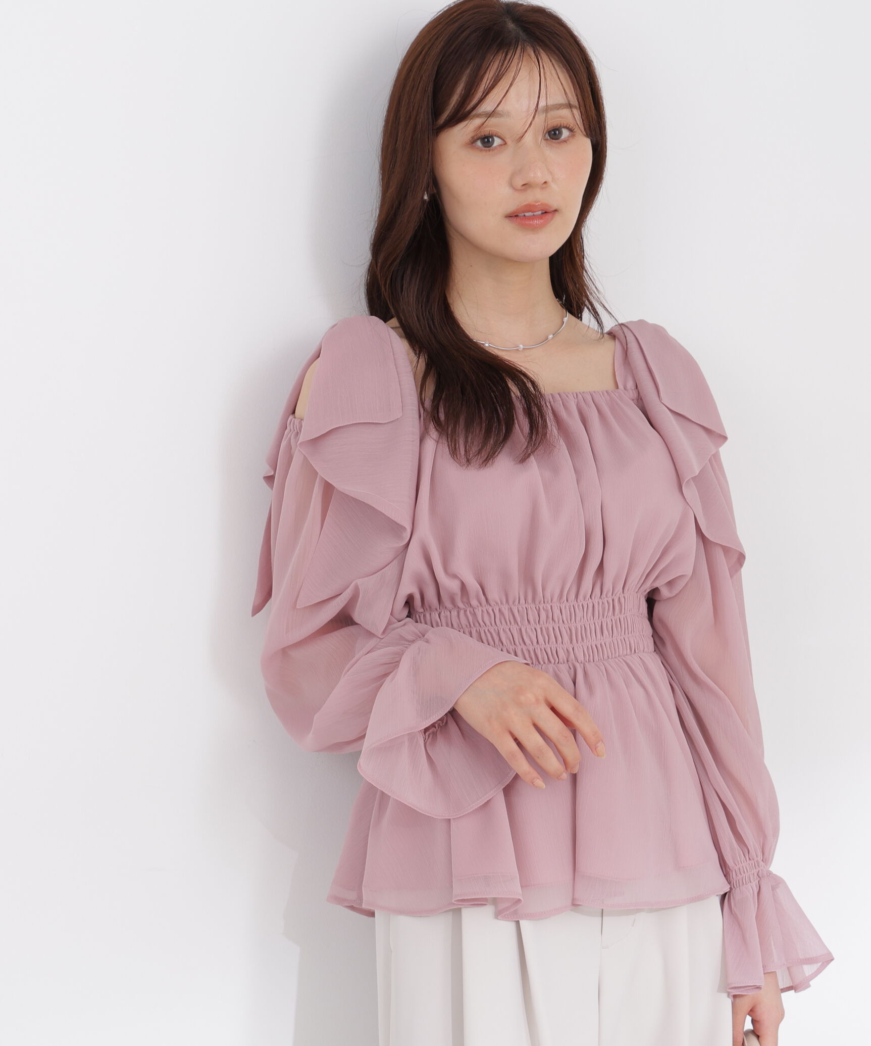 PROPORTION BODY DRESSING「ショルダーリボンブラウス」|シャツ・ブラウス|