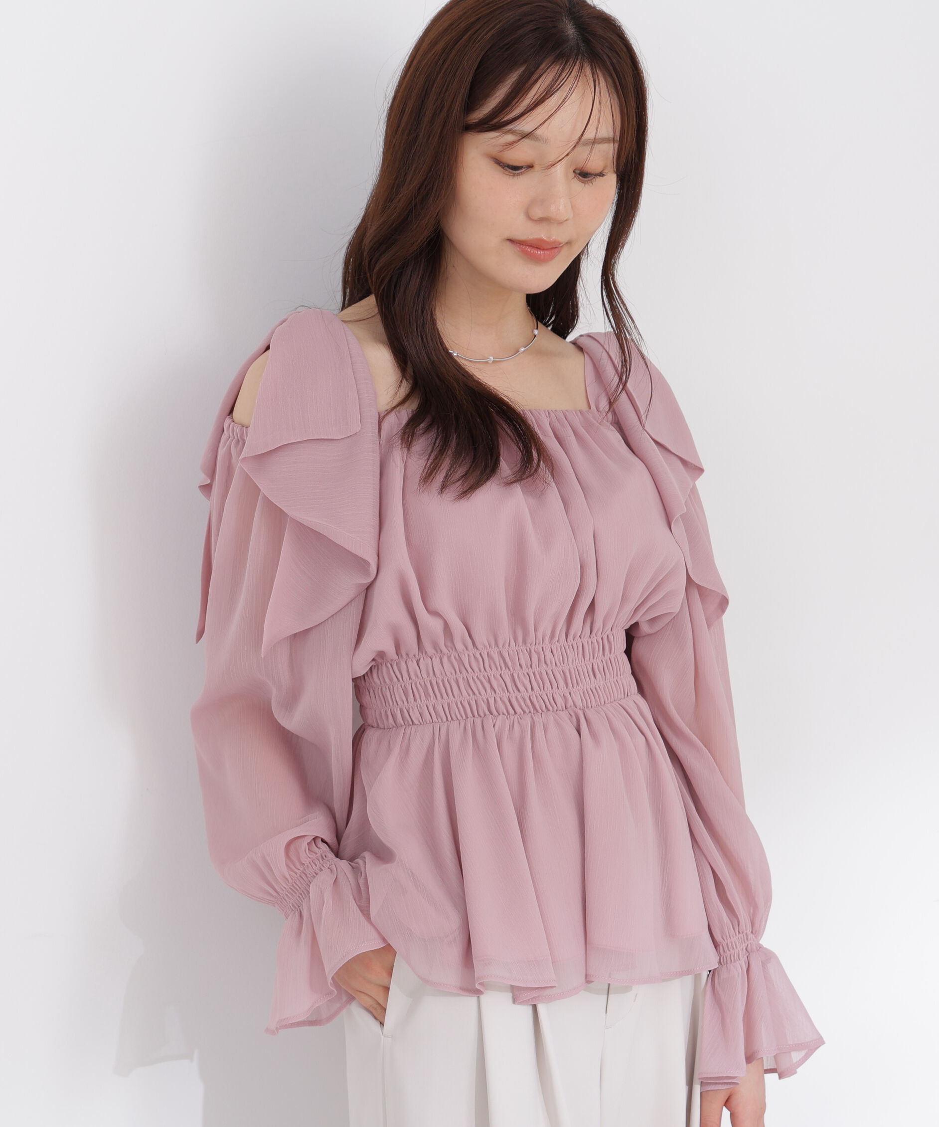 PROPORTION BODY DRESSING「ショルダーリボンブラウス」|シャツ・ブラウス|