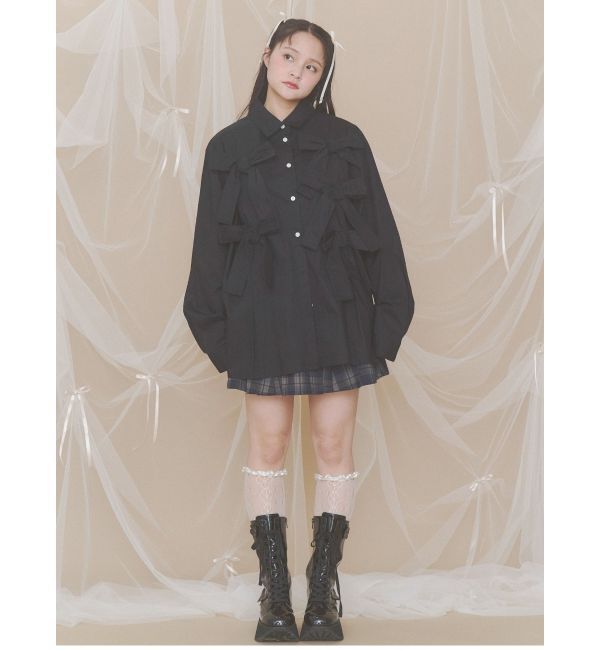 merry jenny「bon bon ribbon shirt」|シャツ・ブラウス|