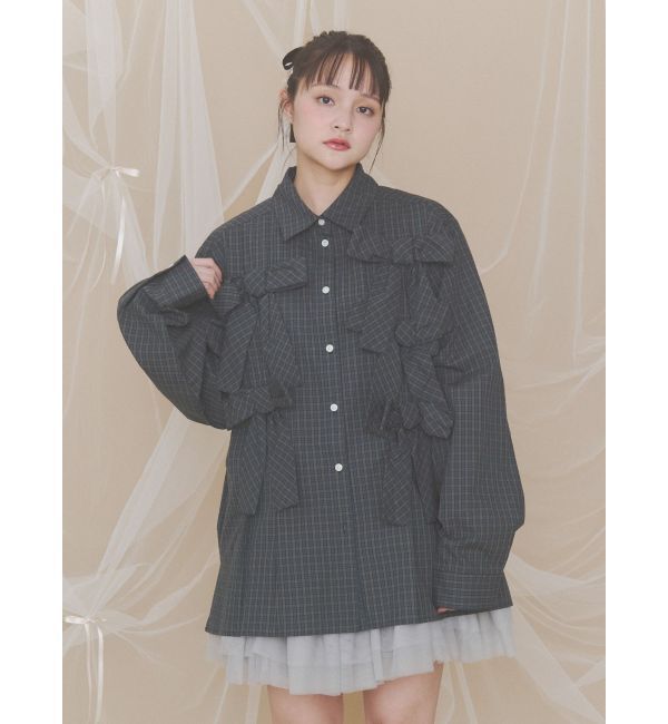 merry jenny「bon bon ribbon shirt」|シャツ・ブラウス|