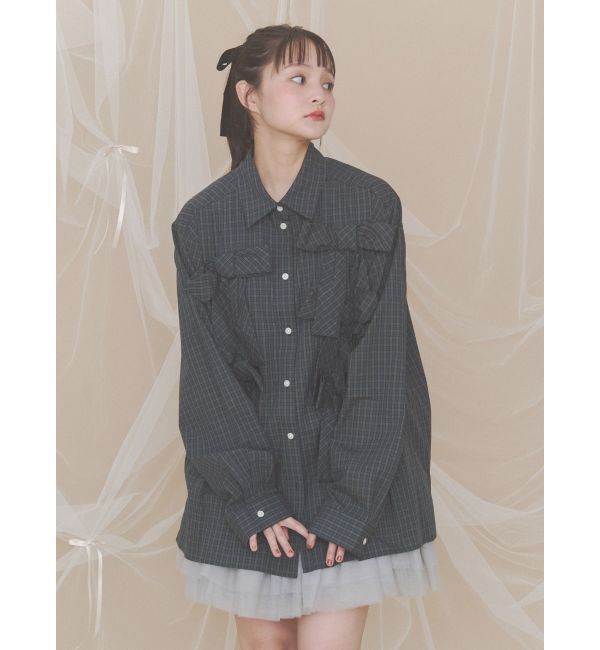 merry jenny「bon bon ribbon shirt」|シャツ・ブラウス|