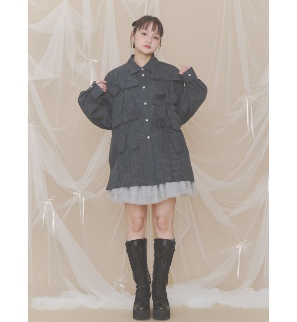 merry jenny「bon bon ribbon shirt」|シャツ・ブラウス|