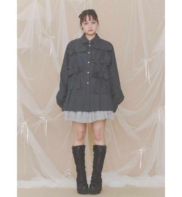 merry jenny「bon bon ribbon shirt」|シャツ・ブラウス|