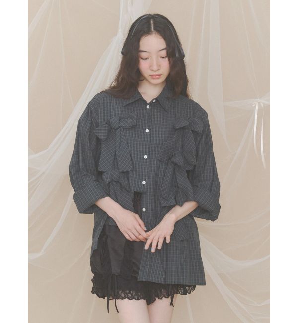 merry jenny「bon bon ribbon shirt」|シャツ・ブラウス|