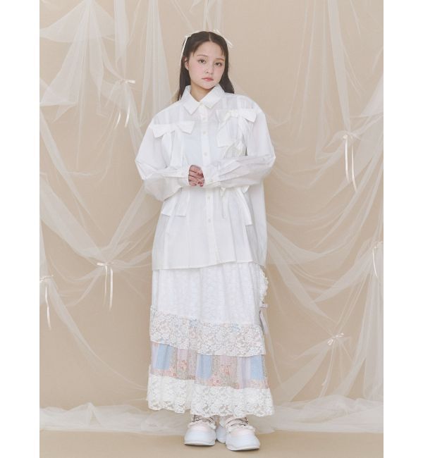 merry jenny「bon bon ribbon shirt」|シャツ・ブラウス|