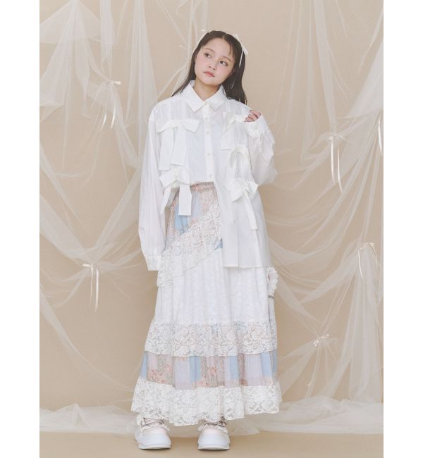 merry jenny「bon bon ribbon shirt」|シャツ・ブラウス|