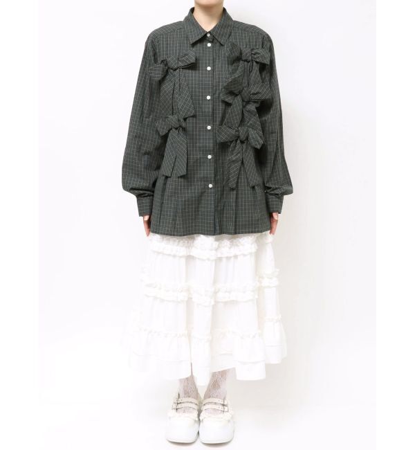 merry jenny「bon bon ribbon shirt」|シャツ・ブラウス|