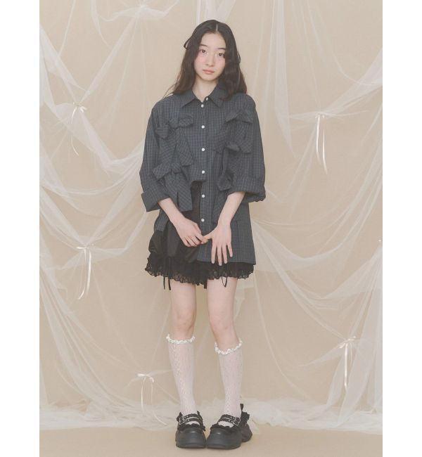 merry jenny「bon bon ribbon shirt」|シャツ・ブラウス|