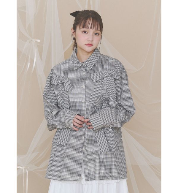 merry jenny「bon bon ribbon shirt」|シャツ・ブラウス|