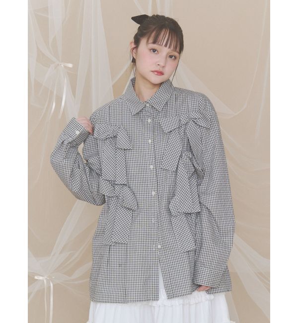 merry jenny「bon bon ribbon shirt」|シャツ・ブラウス|ミックス