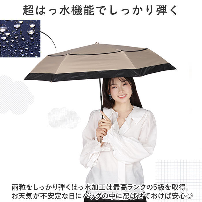 BACKYARD FAMILY「KIZAWA 折りたたみ傘 通販 日傘 折りたたみ 完全遮光 傘 50cm 折畳み傘 晴雨兼用」|傘|