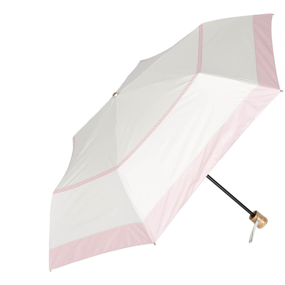 BACKYARD FAMILY「KIZAWA 折りたたみ傘 通販 日傘 折りたたみ 完全遮光 傘 50cm 折畳み傘 晴雨兼用」|傘|ピンク1