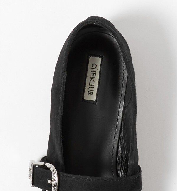 UNITED ARROWS「【別注】＜CHEMBUR＞スクエア ベルテッド バレエ フラットシューズ」|バレエシューズ|