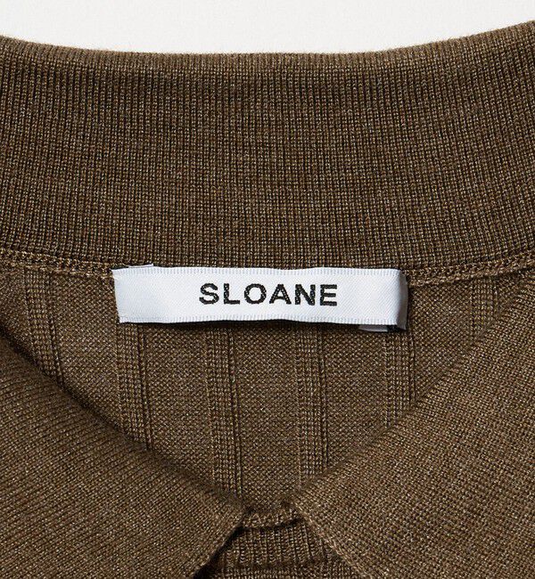 UNITED ARROWS「【別注】＜SLOANE＞ワイドリブ ポロニット」|Tシャツ・カットソー|