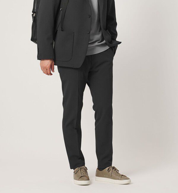 UNITED ARROWS「SPORTEX ノープリーツ テーパードパンツ UA COZY ウォッシャブル ２WAYストレッチ 撥水」|スラックス|