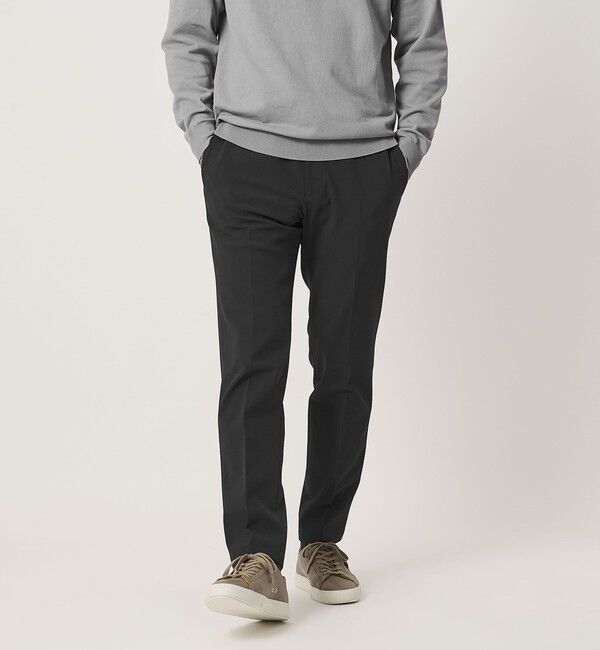 UNITED ARROWS「SPORTEX ノープリーツ テーパードパンツ UA COZY ウォッシャブル ２WAYストレッチ 撥水」|スラックス|
