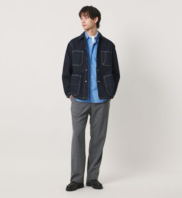 UNITED ARROWS「ALBINI オーガニックコトン モックネック ロングスリーブ Tシャツ 抗菌防臭」|Tシャツ・カットソー|