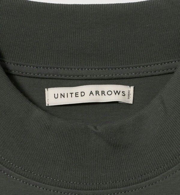 UNITED ARROWS「ALBINI オーガニックコトン モックネック ロングスリーブ Tシャツ 抗菌防臭」|Tシャツ・カットソー|