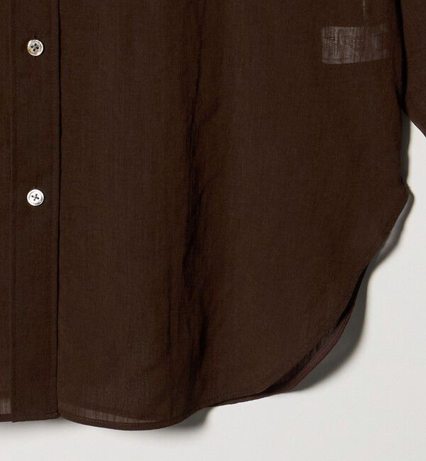 UNITED ARROWS green label relaxing「［size SHORTあり］ラミーライク ロングスリーブシャツ 通気性」|シャツ・ブラウス|