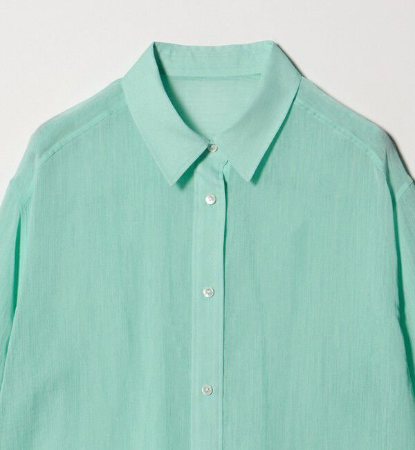 UNITED ARROWS green label relaxing「［size SHORTあり］ラミーライク ロングスリーブシャツ 通気性」|シャツ・ブラウス|